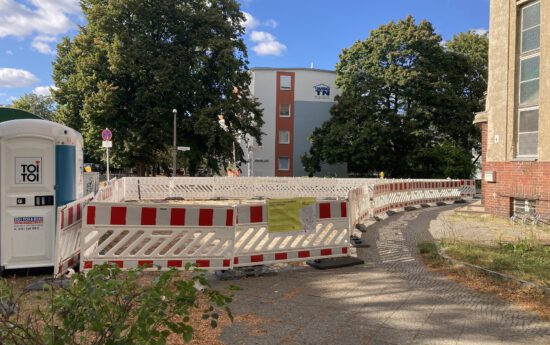 Kleinteilige Tiefbaumaßnahme in der Rinkartstraße / Bodelschwingstraße