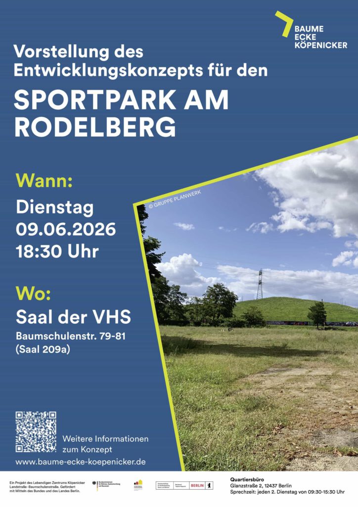 Vorstellung des Entwicklungskonzeptes für den Sportpark am Rodelberg QBR © STERN GmbH